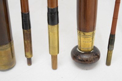 Lot 377 - Six split cane and other fishing rods
