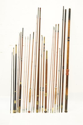 Lot 377 - Six split cane and other fishing rods
