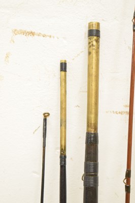 Lot 377 - Six split cane and other fishing rods