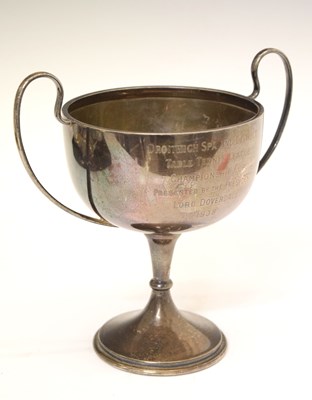 Lot 230 - Silver two-handled trophy