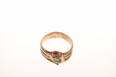 Lot 1 - 9ct gold serpent ring