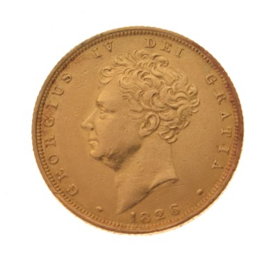 Lot 141 - George IV gold sovereign, 1826
