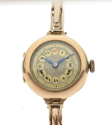 Lot 197 - Early 20th Century lady's 9ct gold cased cocktail watch