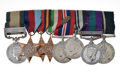 Lot 213 - Second World War medal group awarded to Lieutenant Colonel D.H.D. Gillan, 3-8 Punjab Regiments