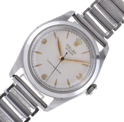 Lot 197 - Rolex - Gentleman's Oyster stainless steel wristwatch