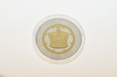 Lot 253 - Limited edition King Charles III Coronation silver proof Five Pound coin set
