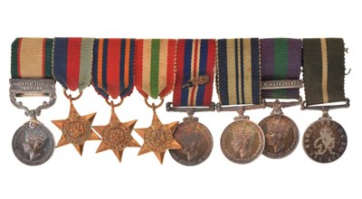 Lot 214 - Second World War miniature medal group