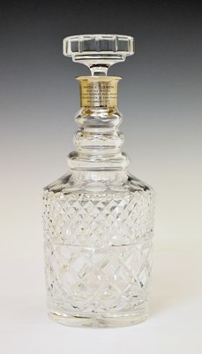 Lot 235 - Elizabeth II silver collared decanter