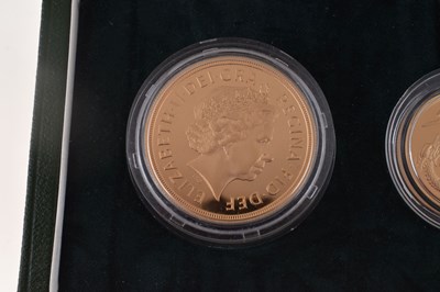 Lot 157 - Royal Mint Gold Proof four-coin Sovereign Set, 2005