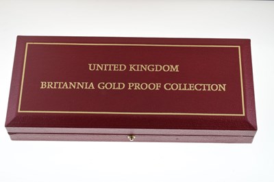 Lot 159 - 2002 Royal Mint gold proof Britannia set