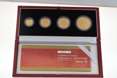 Lot 159 - 2002 Royal Mint gold proof Britannia set