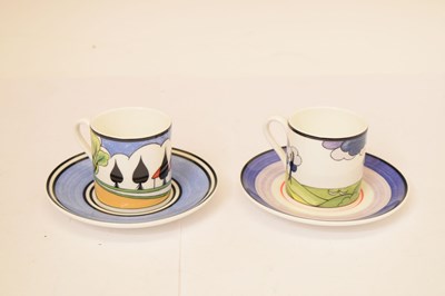 Lot 498 - Set of eight Wedgwood 'Centenary of Clarice Cliff' cups and saucers