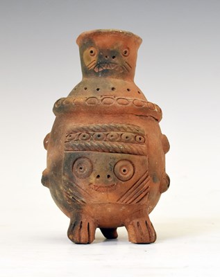 Lot 279 - Pre-Columbian terracotta bottle vase