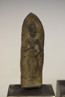 Lot 470 - Three Thai cast metal amulets