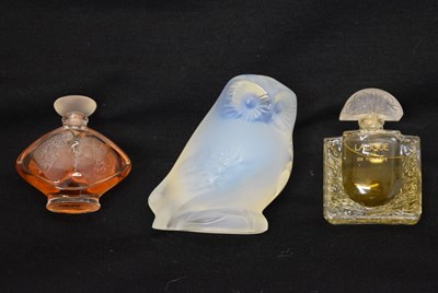 Lot 430 - Lalique glass owl etc.