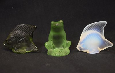 Lot 469 - Two Lalique Angelfish, etc.