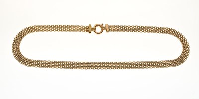 Lot 128 - 9ct gold fancy necklace