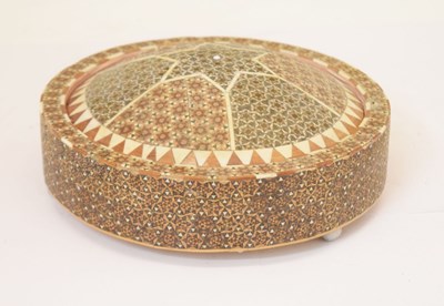 Lot 517 - Middle Eastern inlaid circular box