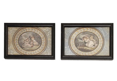 Lot 574 - Pair of George III oval watercolours attr. William Marshall Craig, (Exh. 1788-1827)