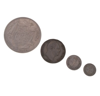 Lot 183 - Four William IV coins