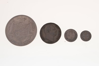 Lot 183 - Four William IV coins