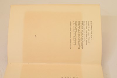 Lot 513 - Kennedy, John Fitzgerald (1917-1963) - Signed first edition - 'The Strategy of Peace'