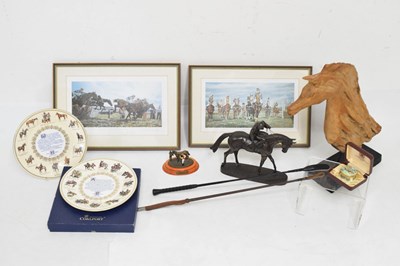 Lot 308 - Group of horse racing memorabilia/collectables