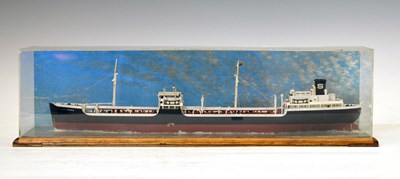 Lot 381 - Scale model of Standard Oil Company's cargo vessel/ tanker J.L. Hanna