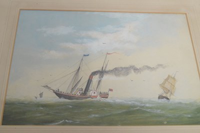 Lot 532 - Five maritime watercolours circa 1900