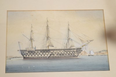 Lot 532 - Five maritime watercolours circa 1900