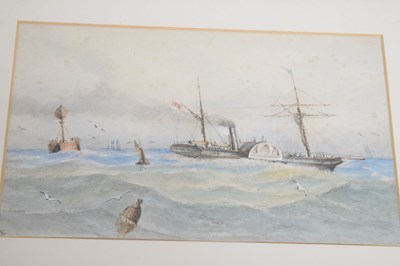 Lot 532 - Five maritime watercolours circa 1900