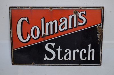 Lot 357 - Colman's Starch enamel sign