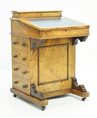 Lot 627 - Victorian walnut Davenport