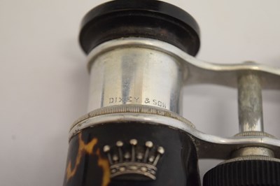 Lot 304 - Pair of Dixey & Son tortoiseshell opera glasses