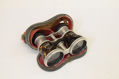 Lot 304 - Pair of Dixey & Son tortoiseshell opera glasses