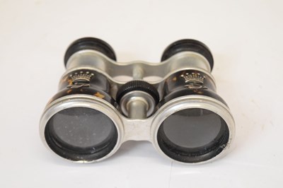 Lot 304 - Pair of Dixey & Son tortoiseshell opera glasses