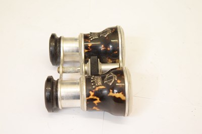 Lot 304 - Pair of Dixey & Son tortoiseshell opera glasses