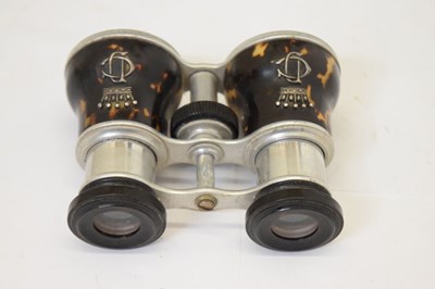 Lot 304 - Pair of Dixey & Son tortoiseshell opera glasses