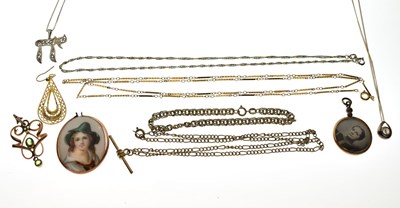 Lot 178 - Quantity of yellow metal and other jewellery