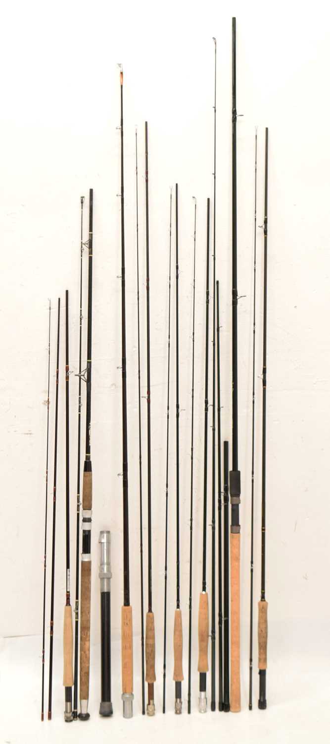 Lot 381 - Eight modern fishing rods