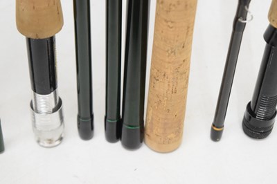 Lot 381 - Eight modern fishing rods