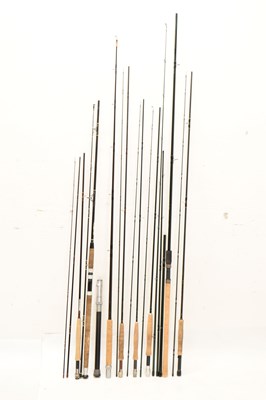 Lot 381 - Eight modern fishing rods