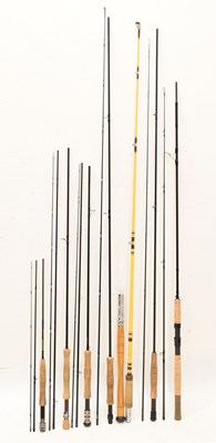 Lot 382 - Seven modern fishing rods