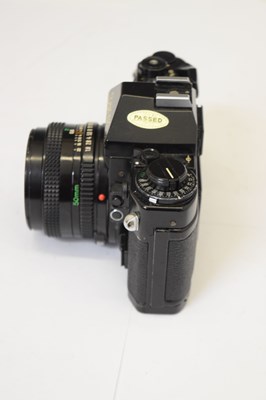 Lot 338 - Canon A-1 camera and Canon Model 7 camera