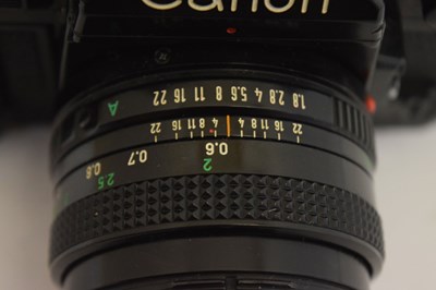 Lot 338 - Canon A-1 camera and Canon Model 7 camera