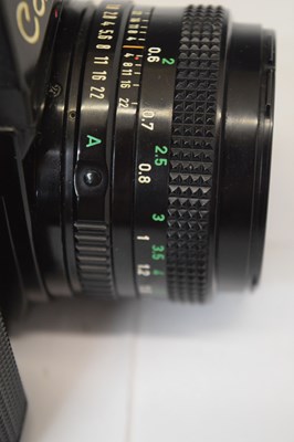 Lot 338 - Canon A-1 camera and Canon Model 7 camera