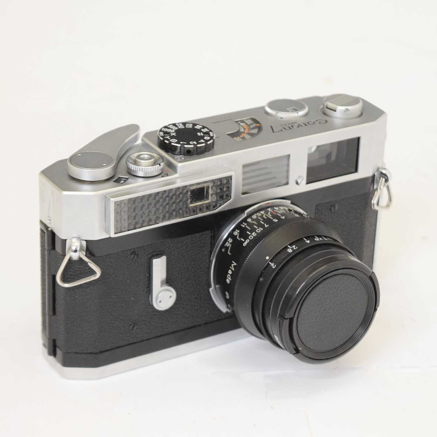 Lot 339 - Canon Model 7 camera with Jupiter-8 Hoya 40.5mm lens