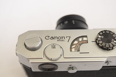 Lot 339 - Canon Model 7 camera with Jupiter-8 Hoya 40.5mm lens