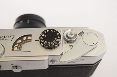 Lot 339 - Canon Model 7 camera with Jupiter-8 Hoya 40.5mm lens