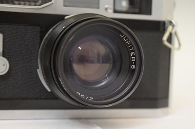 Lot 339 - Canon Model 7 camera with Jupiter-8 Hoya 40.5mm lens